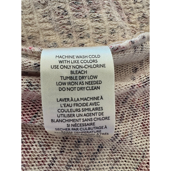 Free People Oh My Baby Mesh Tee L NWOT Sheer Y2K Fairy Grunge Top Red Floral - Picture 8 of 8